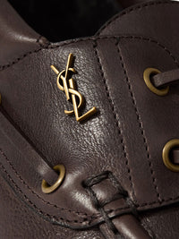 Saint Laurent Men Le Loafer Bateau In Smooth Leather