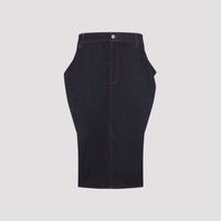 Jacquemus Denim Midi Skirt Women