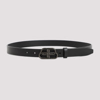Balenciaga Leather Bb Belt Women