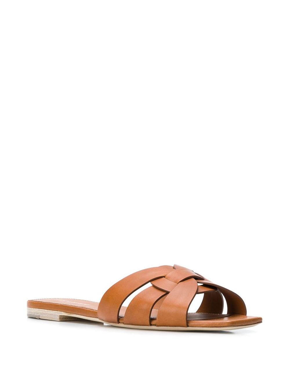 Saint Laurent Women Tribute Mules In Smooth Leather