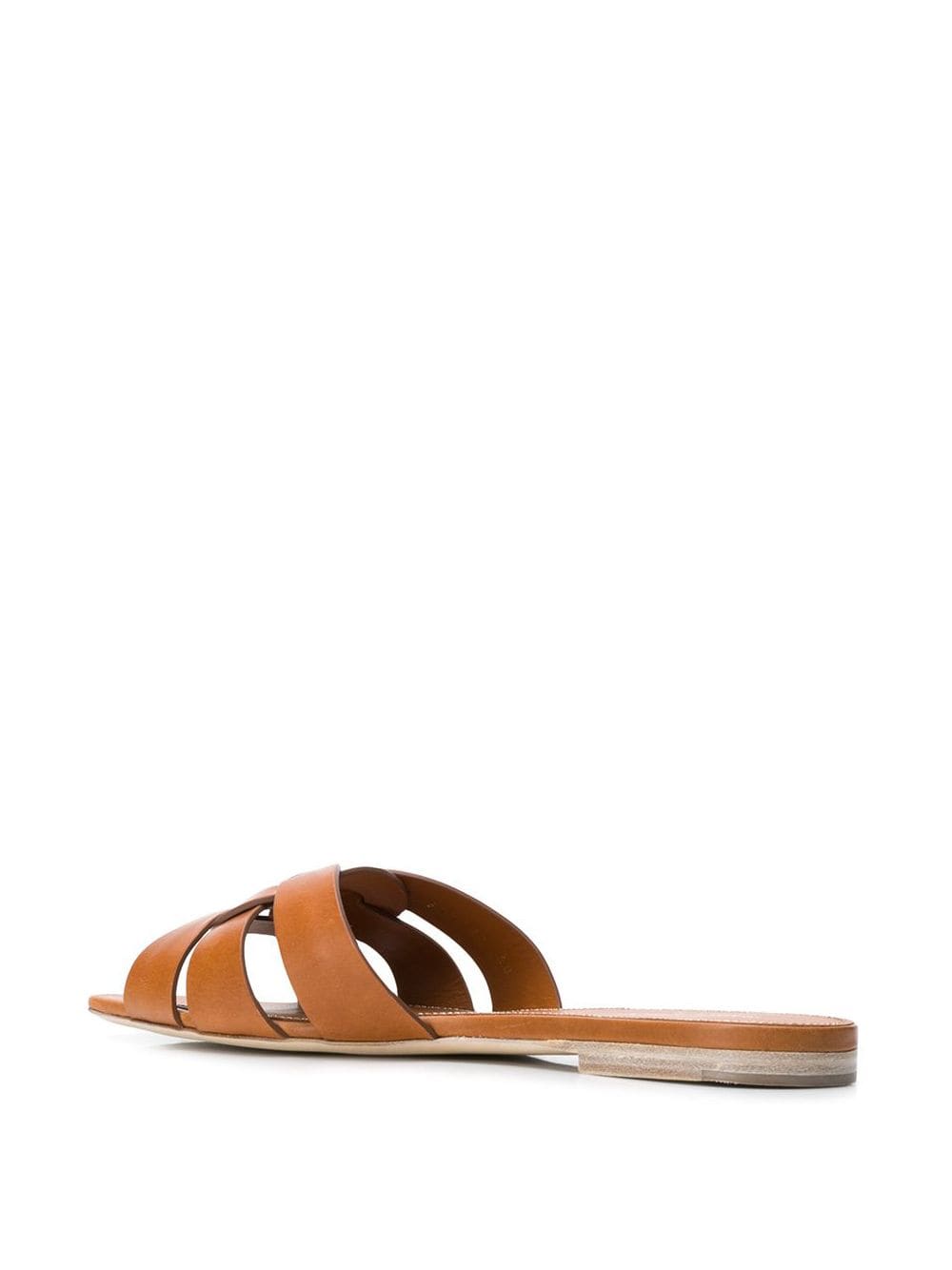 SAINT LAURENT PARIS Tribute Mules In Smooth Leather Women