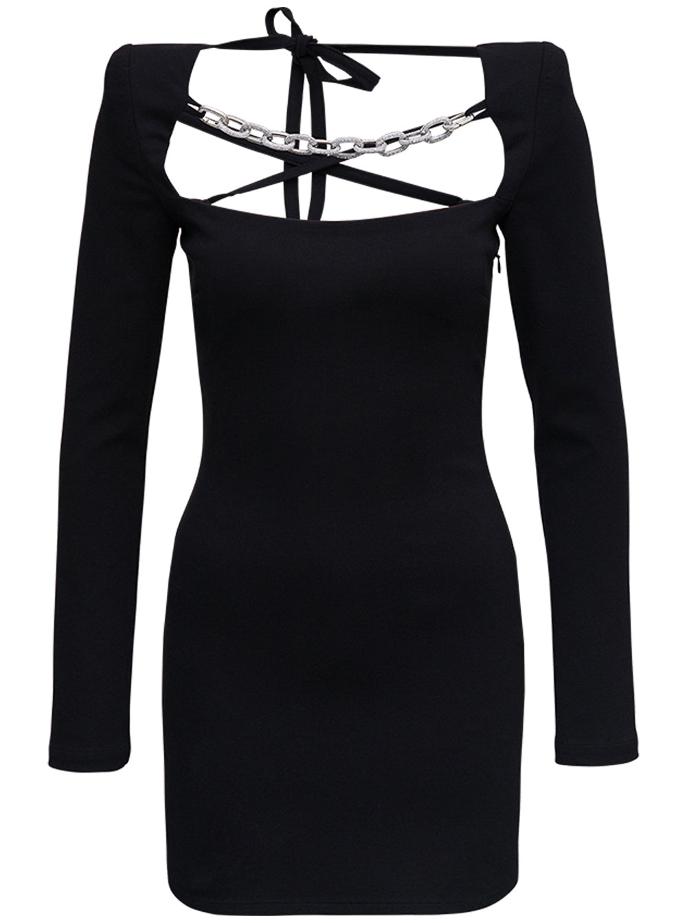 Giuseppe Di Morabito Women Black Jersey Dress With Chain Detail