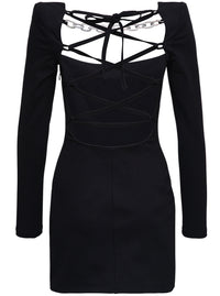 Giuseppe Di Morabito Women Black Jersey Dress With Chain Detail