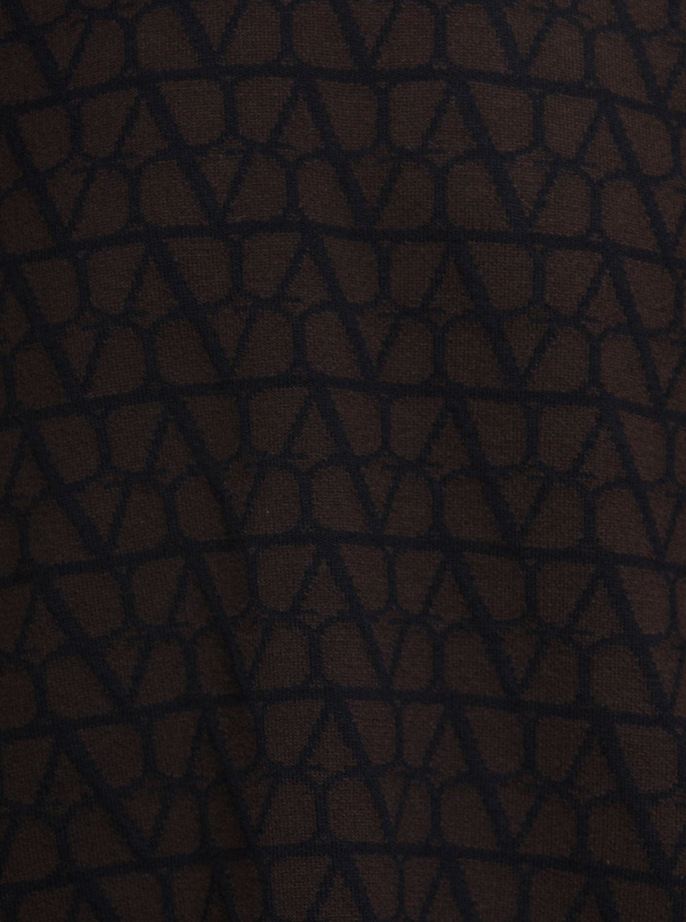 Valentino Men Brown Sweater With 'Toile Iconographe' Allover Print In Virgin Wool Man