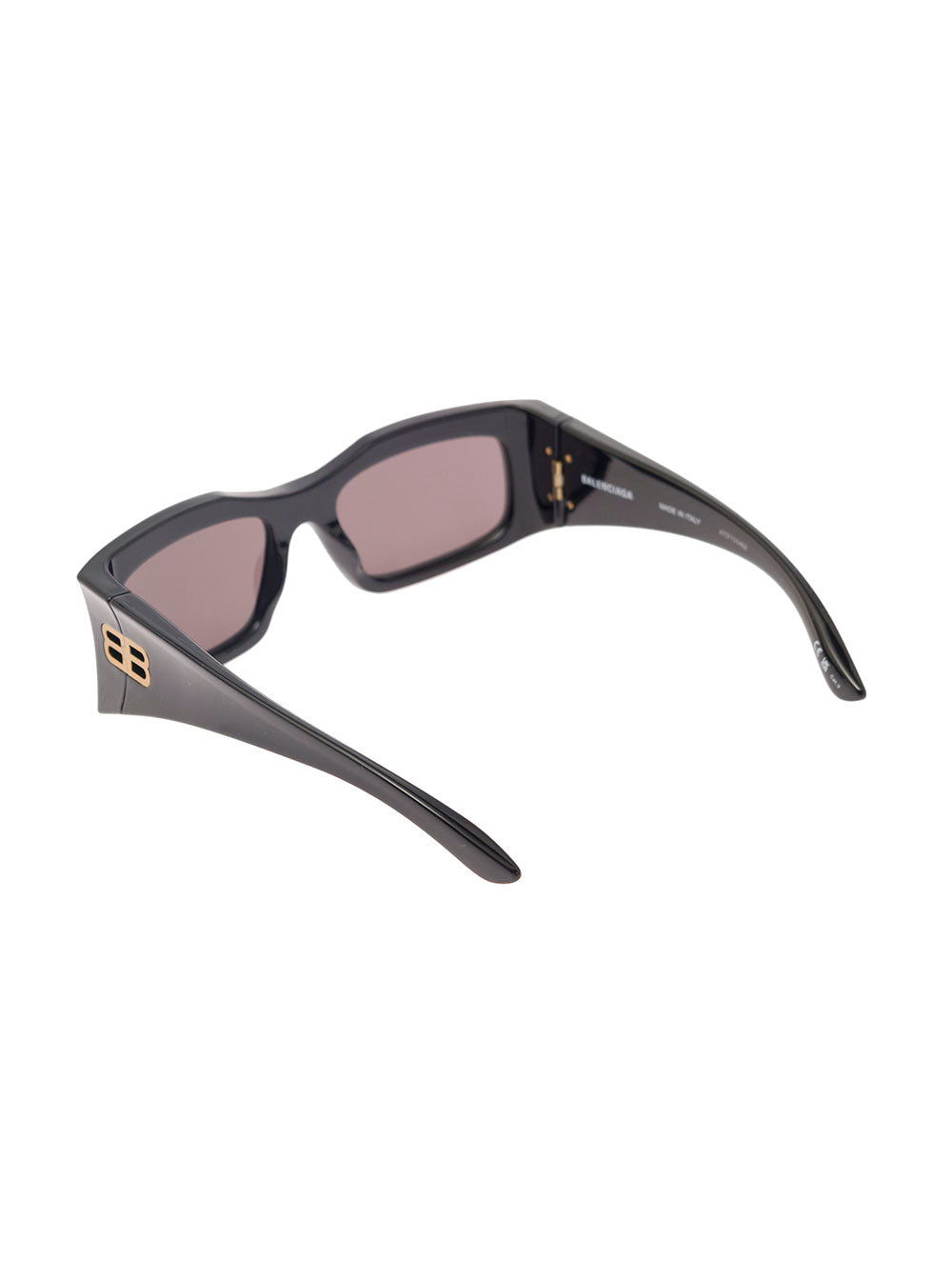 Balenciaga Women Black Sunglasses With Maxi Frame And Gold-Tone Hardware In Acetate Woman