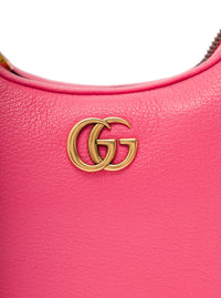 Gucci Women Small Pink Aphrodite Shoulder Bag In Leather Woman