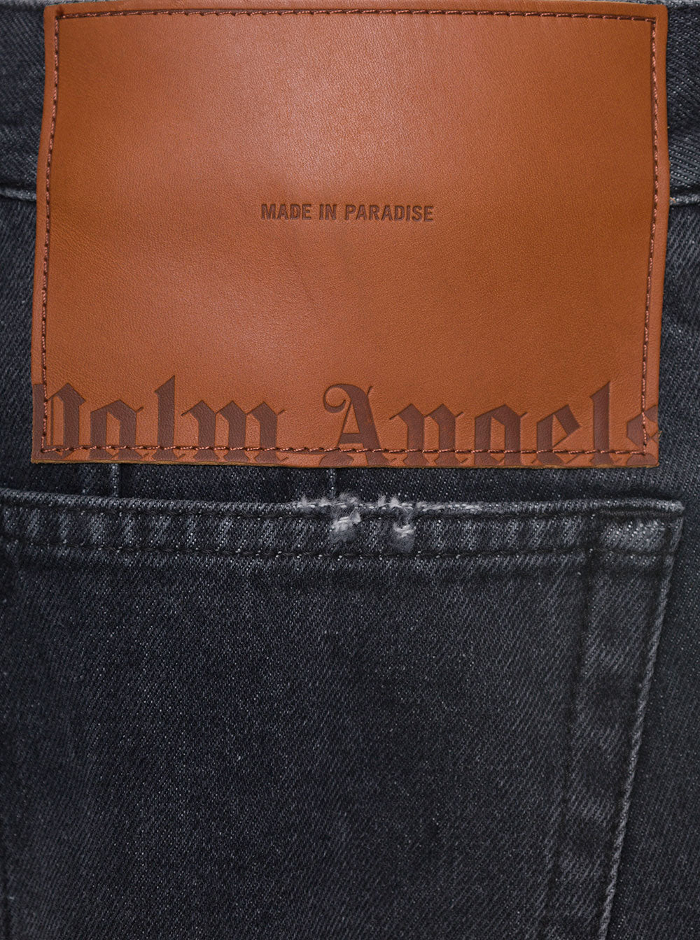 PALM ANGELS Palm Angels Women Bw Wide Denim Parachute