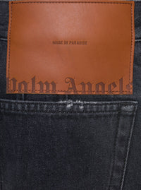 PALM ANGELS Palm Angels Women Bw Wide Denim Parachute
