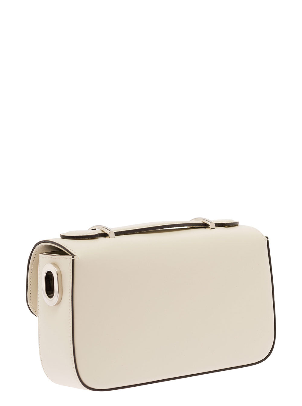Gucci Women 'Petite Gg' Mini White Shoulder Bag With Double G Detail In Leather Woman