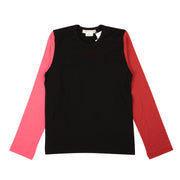 COMME DES GARCONS Black Red & Pink Colorblock Sweater