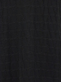 Valentino Men Black Crewneck Sweater With Tonal Vlogo Print In Wool Blend Man