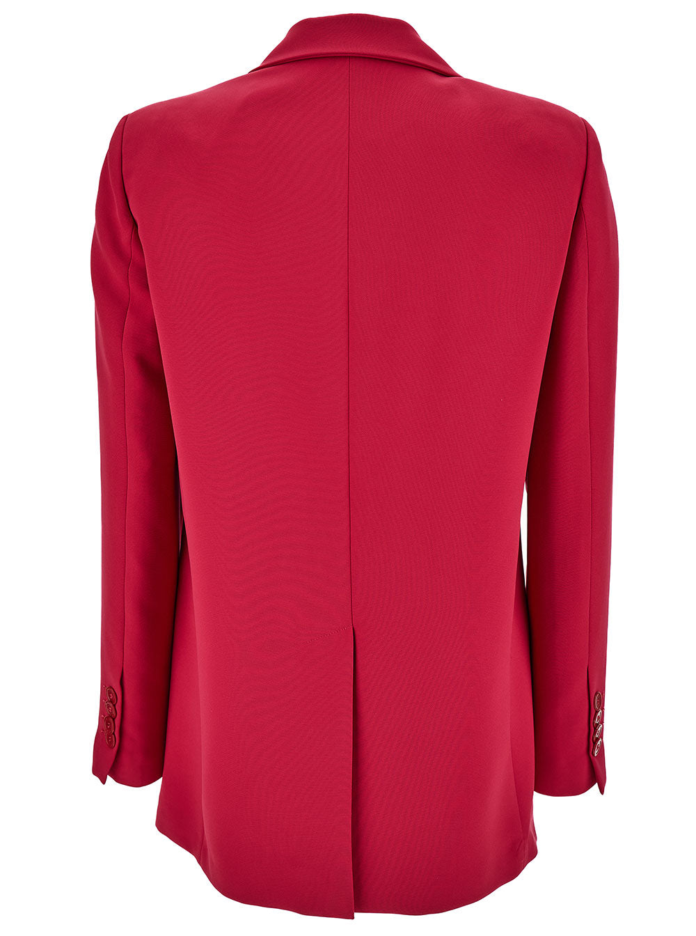 Leplain Women Fuchsia Double-Breasted Jacket With Peaked Revers And Tonal Buttons In Stretch Fabric Woman