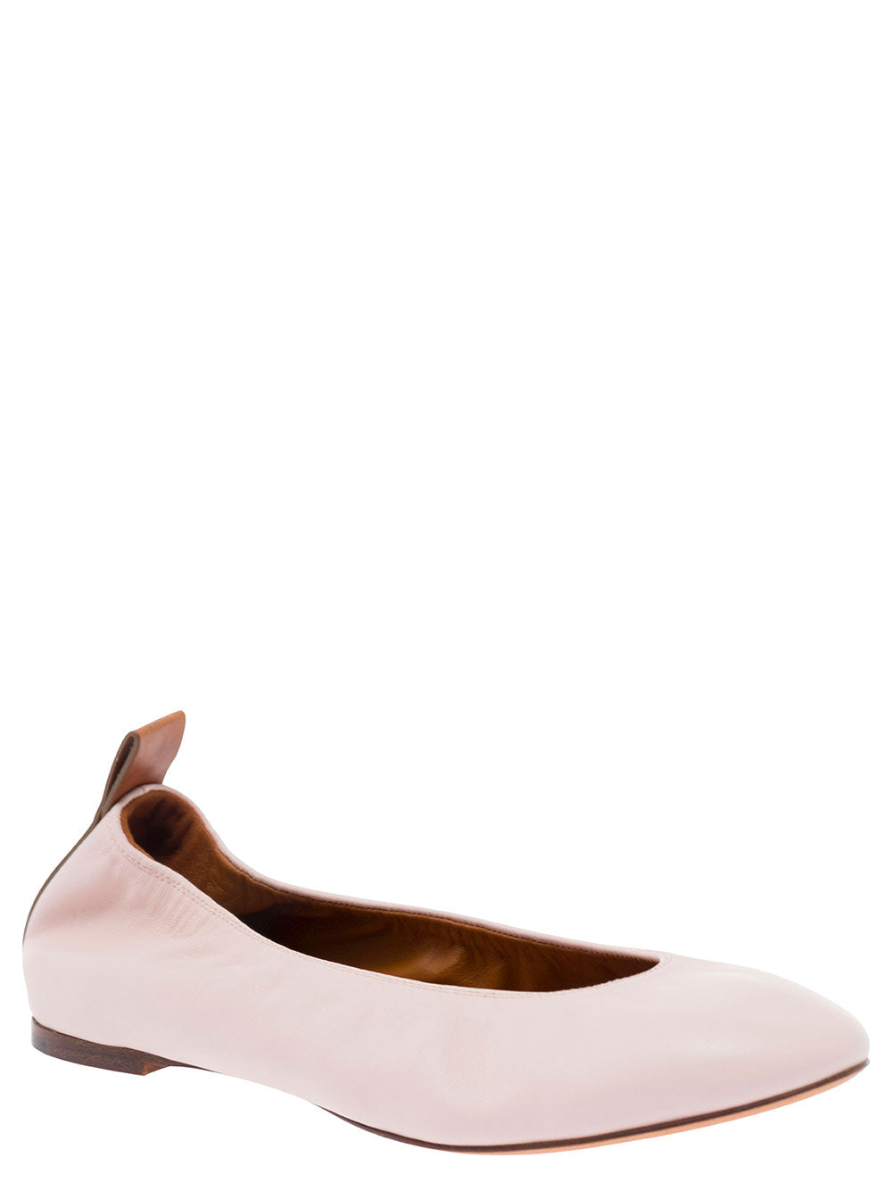 Lanvin Women Pink Ballet Flats In Leather Woman
