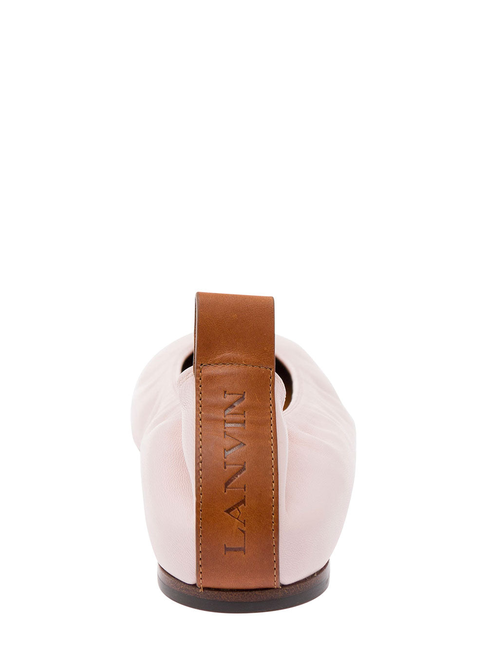 Lanvin Women Pink Ballet Flats In Leather Woman
