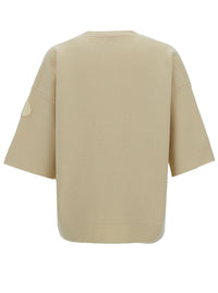 MONCLER GENIUS Moncler Genius Men Beige Ribbed Sweater With Moncler X Roc Nation By Jay-Z Patch In Wool Man