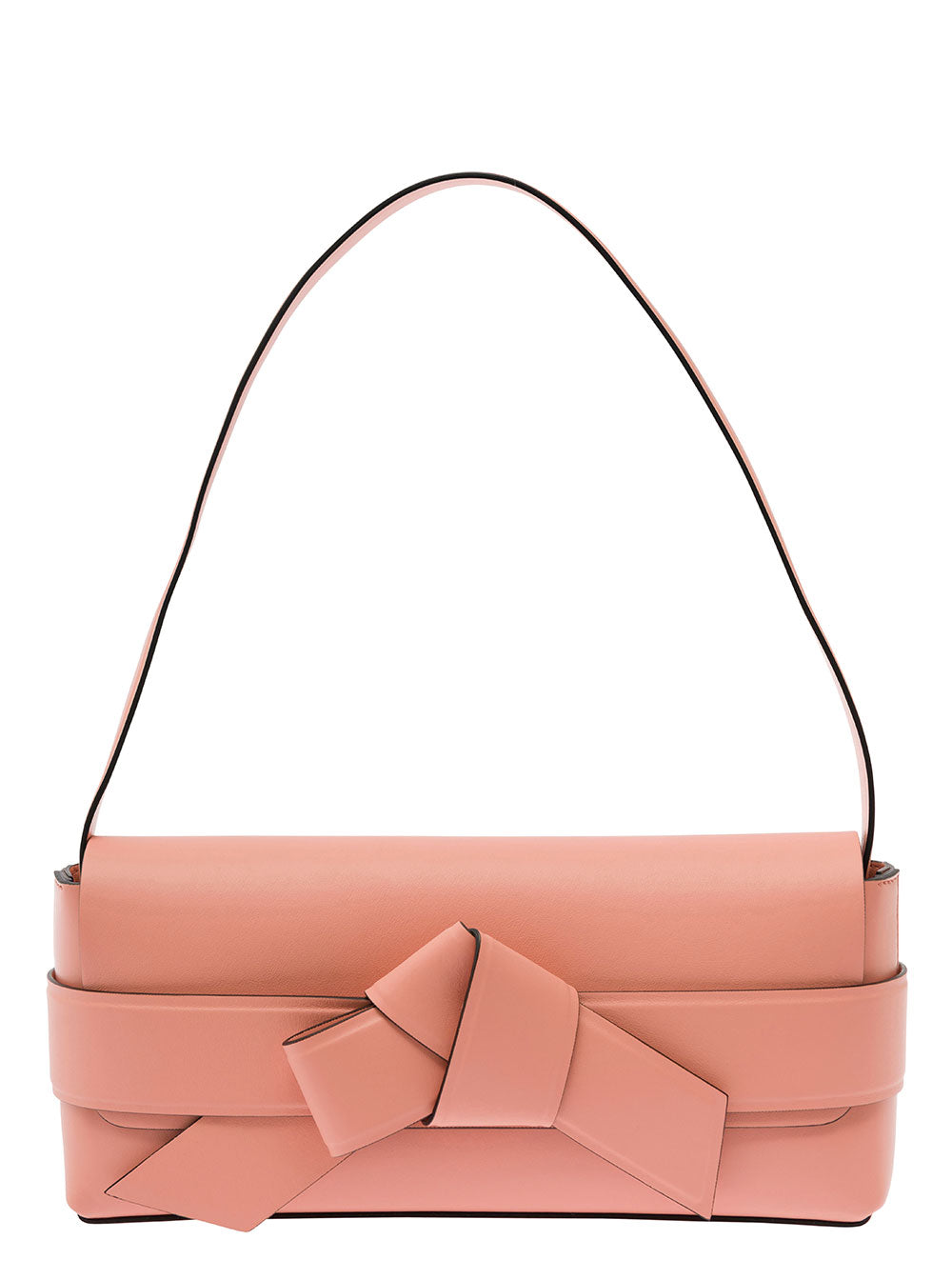 ACNE STUDIOS Acne Studios Women Pink Shoulder Bag With Musubi Knot Detail In Leather Woman