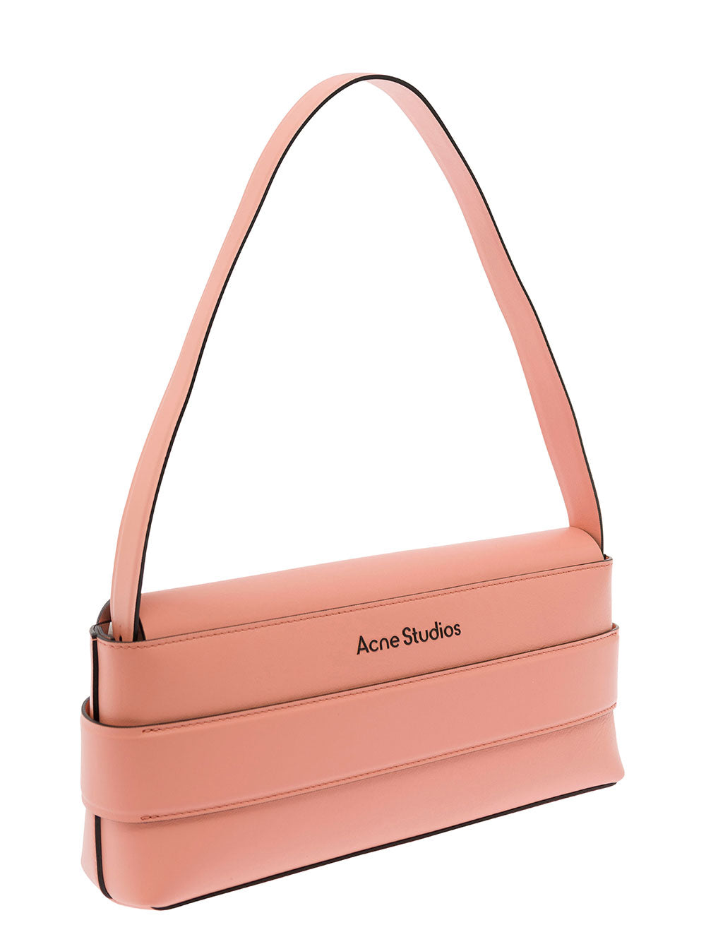 ACNE STUDIOS Acne Studios Women Pink Shoulder Bag With Musubi Knot Detail In Leather Woman