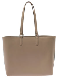 Fendi Men Beige Tote Bag With Embossed Logo In Leather Man