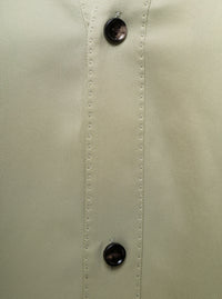 BOTTEGA VENETA Bottega Veneta Women Oversized Green Shirt With Maxi Collar In Fluid Viscose Woman