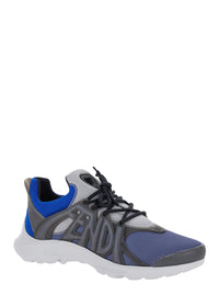 FENDI Fendi Men 'Fendi Tag' Blue Sneakers With Logo In Techno Mesh Man