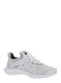 Fendi Men 'Fendi Tag' Grey Sneakers With Logo In Techno Mesh Man