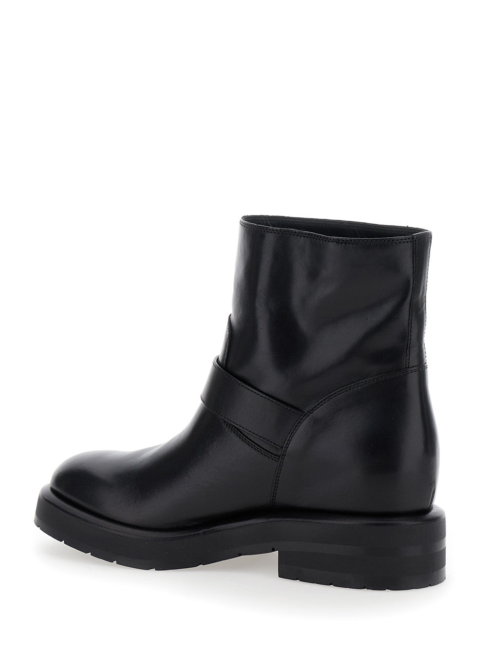 CHLOÉ Chloé Women 'Coddington' Black Ankle Boots With Paddington Buckle In Leather Woman