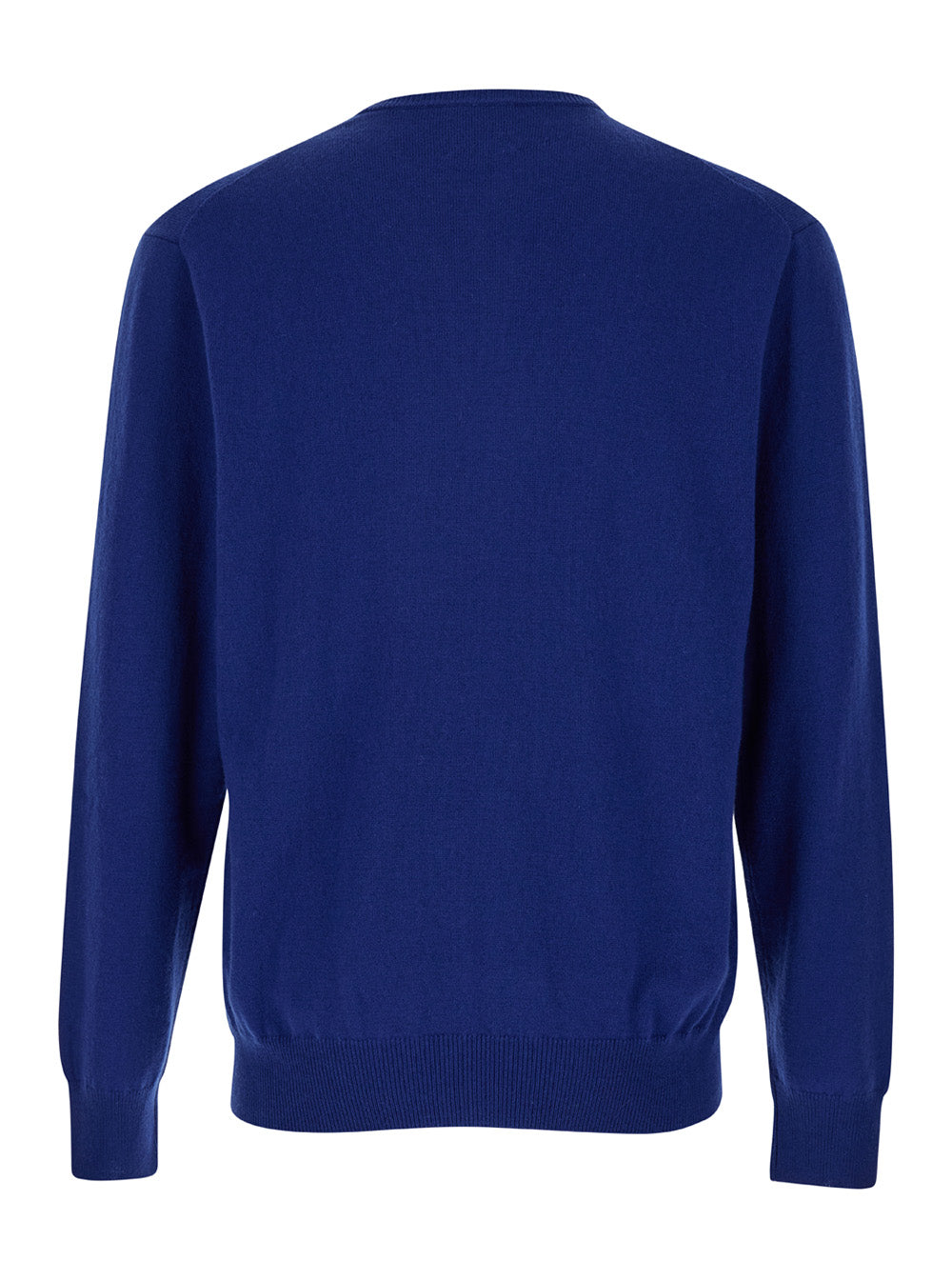Leplain Men Blue Crewneck Long Sleeve Sweater In Cashmere Man