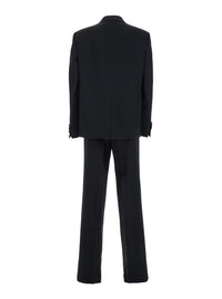GUCCI Gucci Men Black Double-Breasted Suit With G Detail In Wool Man
