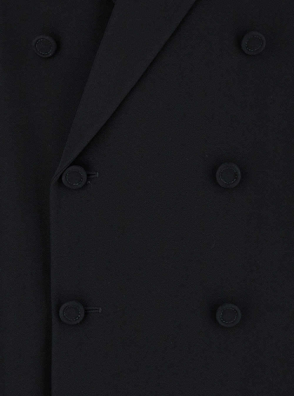 GUCCI Gucci Men Black Double-Breasted Suit With G Detail In Wool Man