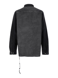 Drkshdw Men 'Splintered' Grey Shirt With Classic Collar And Faded Effect In Cotton Man