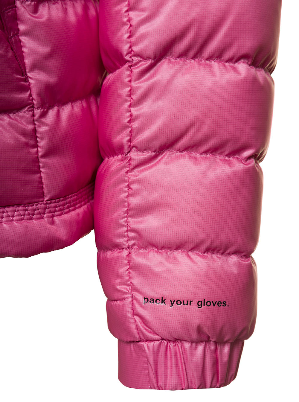 Moncler Grenoble Women 'Walibi' Pink Down Jacket With Logo Patch In Polyamide Woman