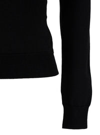 Alexander Mcqueen Women Black Top With Square Neckline In Viscose Blend Woman