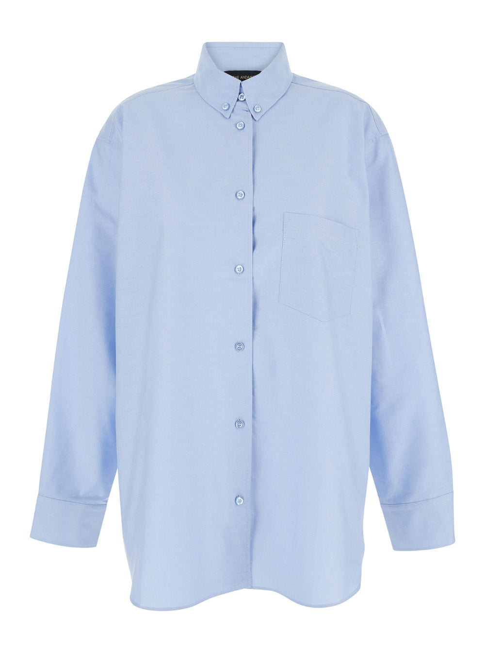 THE ANDAMANE The Andamane Women Light Blue Shirt With Buttons In Cotton Blend Woman