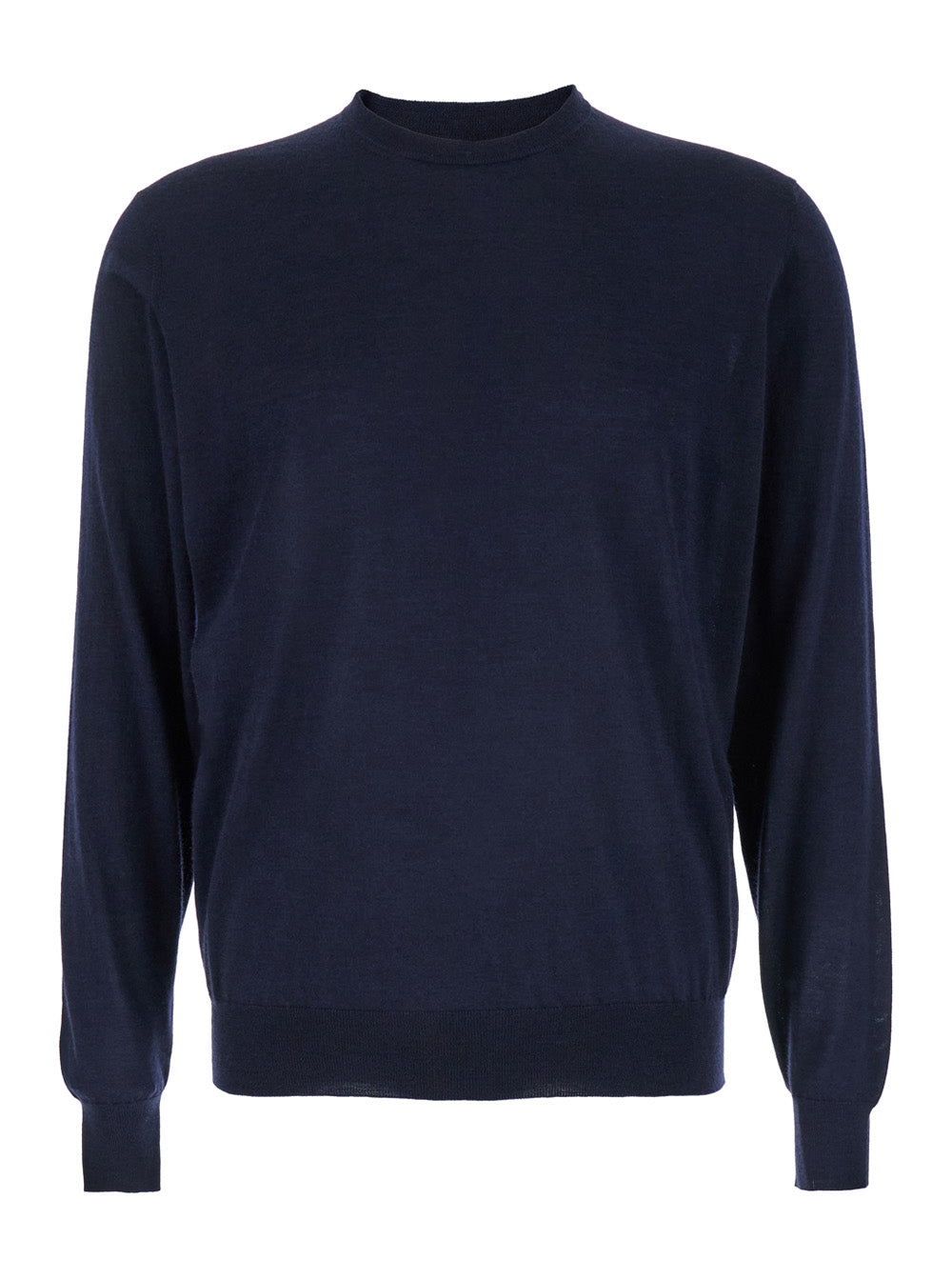 Leplain Men Crewneck Sweater In Wool And Cashmere Blue Men