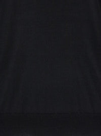Leplain Men Crewneck Sweater In Wool And Cashmere With Long Sleeves And Black Color For Men