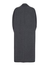 MAX MARA Max Mara Women 'Asburgo' Grey  Coat With Notched Revers In Virgin Wool Blend Woman