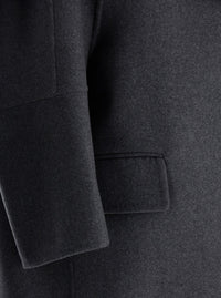 MAX MARA Max Mara Women 'Asburgo' Grey  Coat With Notched Revers In Virgin Wool Blend Woman
