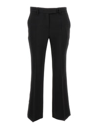 Leplain Women Black 'Cady' Low Waist Flared Pants In Stretch Fabric Woman