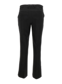 Leplain Women Black 'Cady' Low Waist Flared Pants In Stretch Fabric Woman