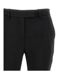 Leplain Women Black 'Cady' Low Waist Flared Pants In Stretch Fabric Woman