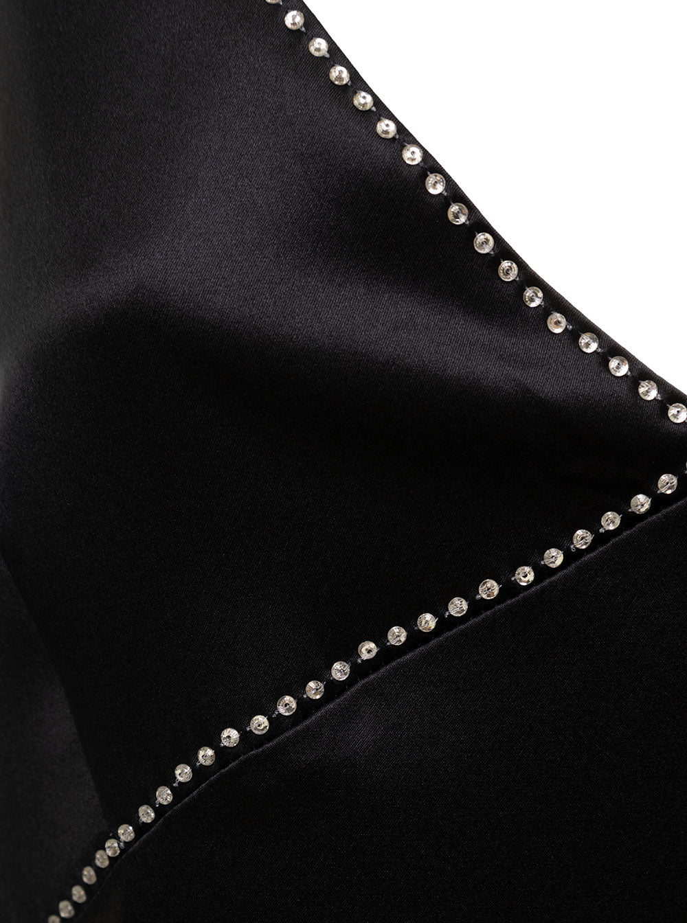 DRIES VAN NOTEN Dries Van Noten Women Black Dana Slip Dress With Sequin Embellishment In Satin Woman