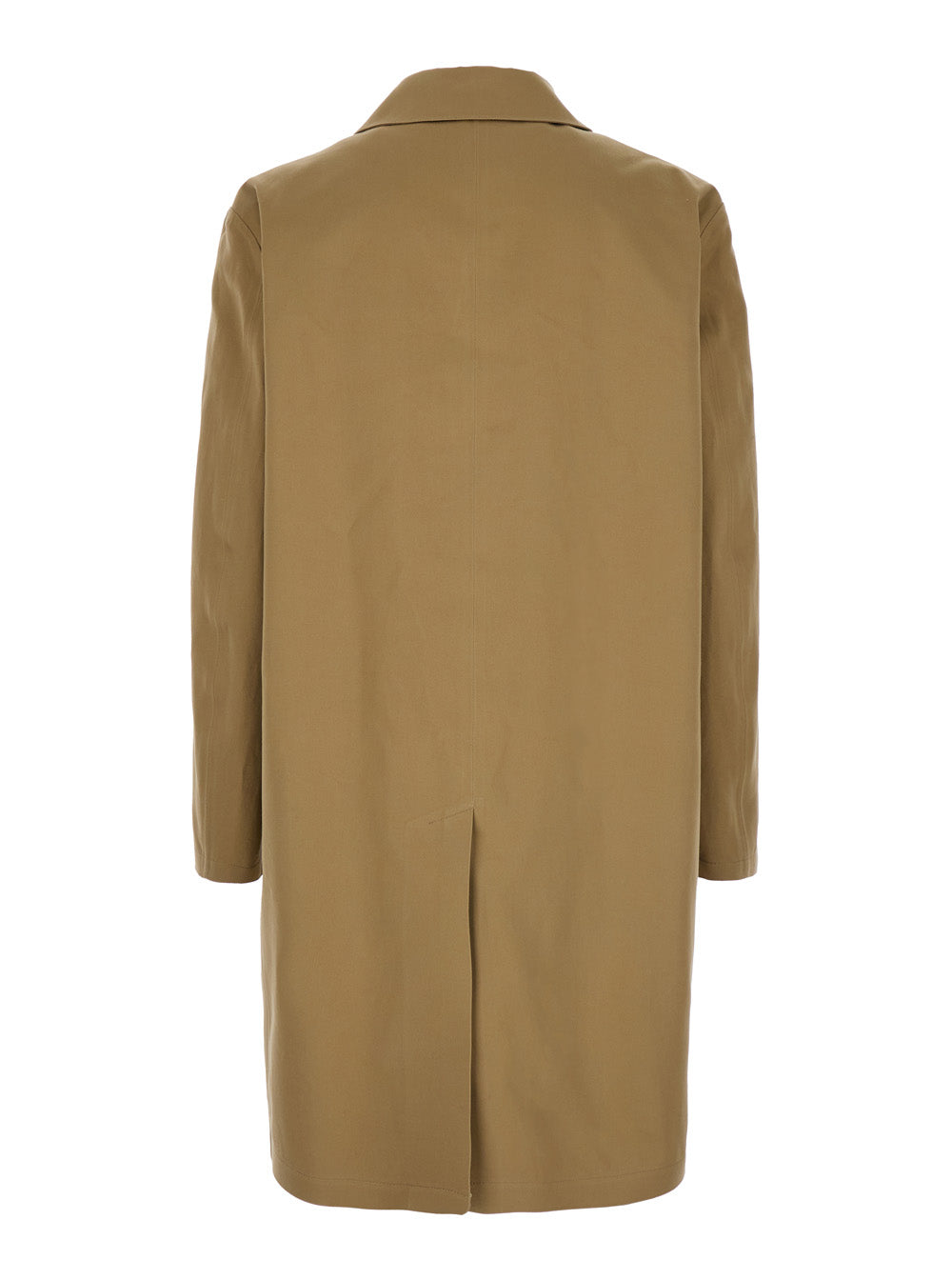 Saint Laurent Men Beige Trench With Hidden Button Closure In Cotton Man
