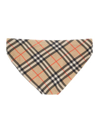 Burberry Men Beige Speedo With Check Motif In Polyamide Man