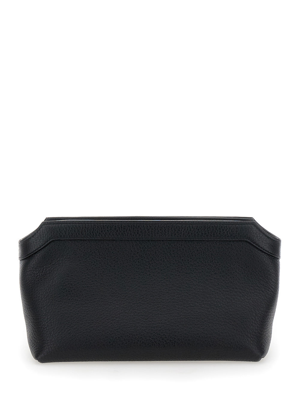 THE ROW The Row Women Blackterrasse Pouch In Shiny Grain Leather Woman