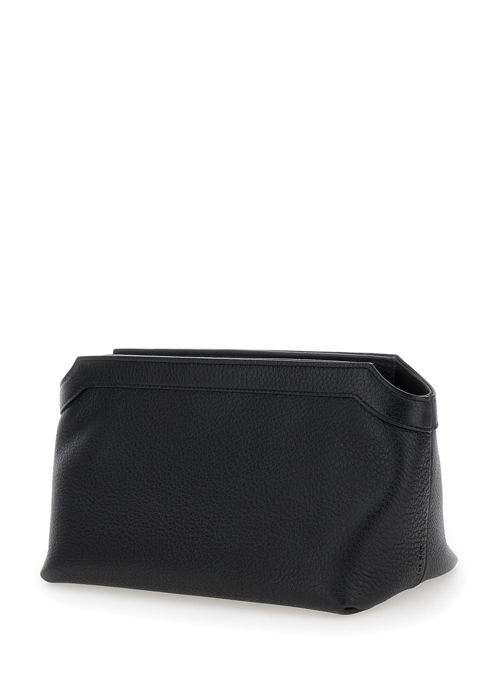 THE ROW The Row Women Blackterrasse Pouch In Shiny Grain Leather Woman