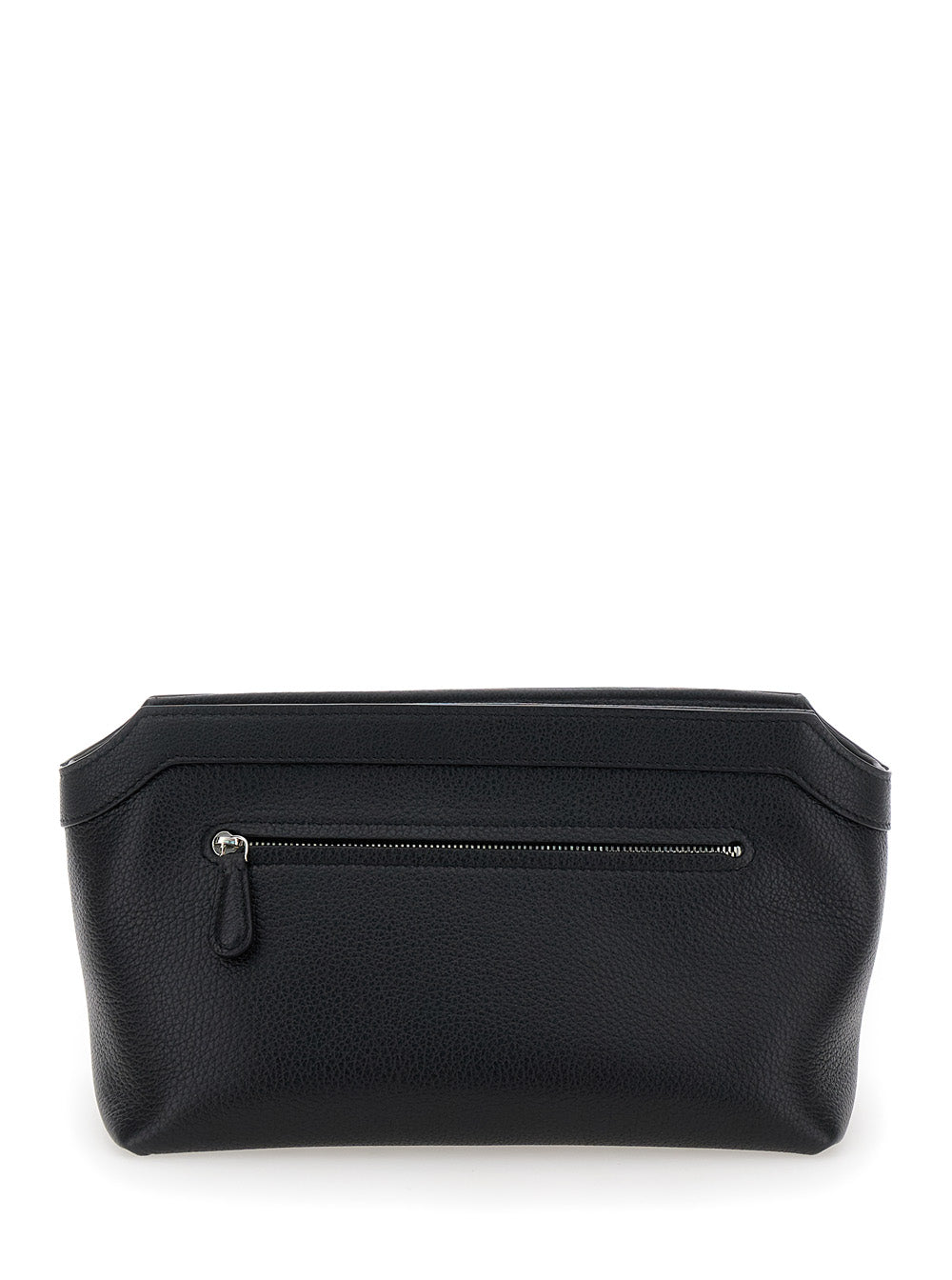 THE ROW The Row Women Blackterrasse Pouch In Shiny Grain Leather Woman