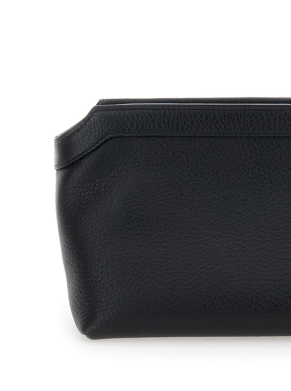 THE ROW The Row Women Blackterrasse Pouch In Shiny Grain Leather Woman