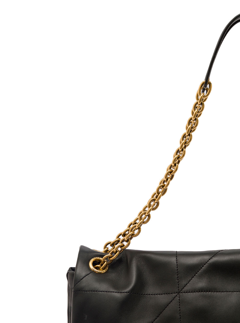 SAINT LAURENT Saint Laurent Women 'Jamie 4.3' Maxi Black Shoulder Bag With Cassandre Detail In Quilted Leather Woman