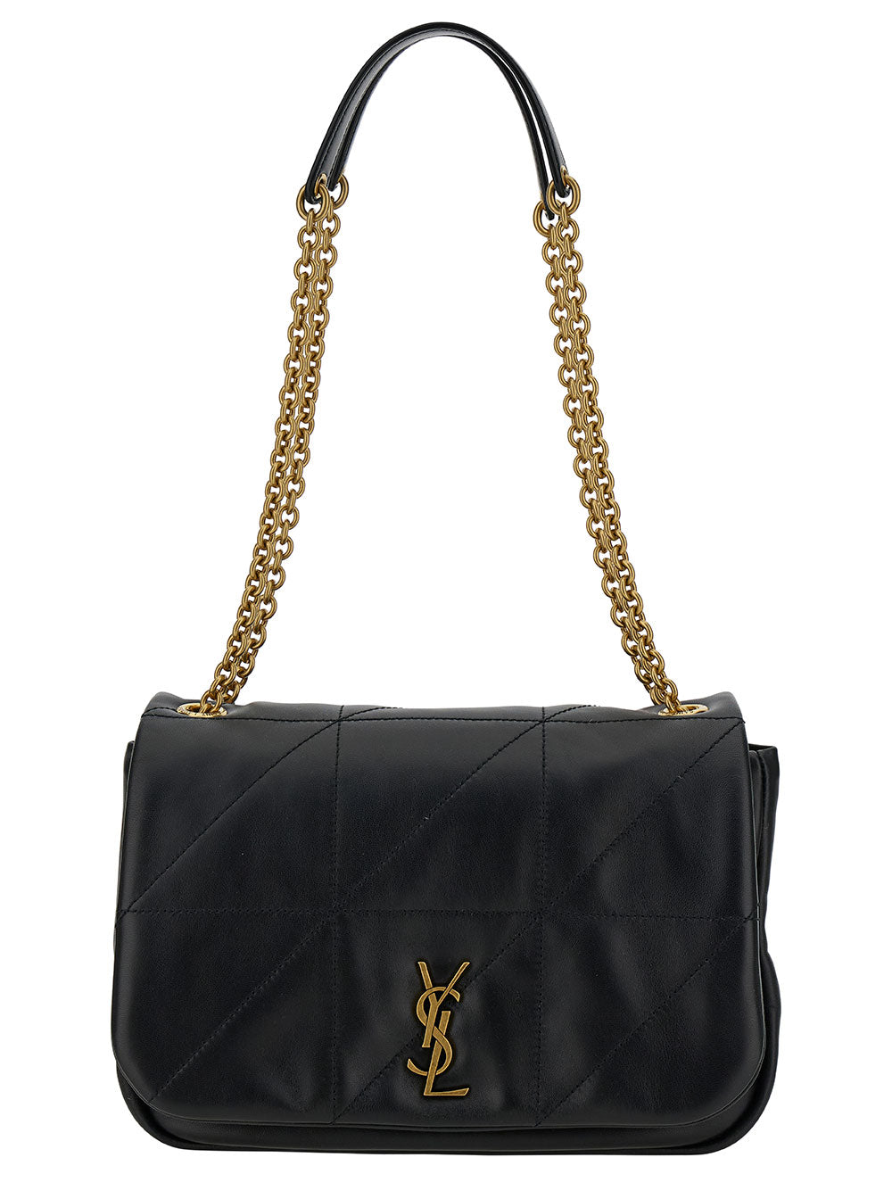 SAINT LAURENT Saint Laurent Women 'Small Jamie 4.3' Black Crossbody Bag With Cassandre Detail In Quilted Leather Woman