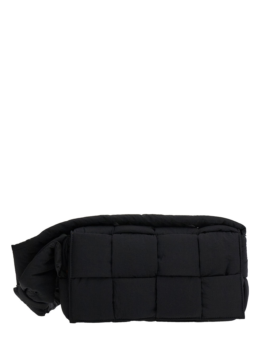 Bottega Veneta Men 'Padded Tech Cassette' Black Cross Body Bag In